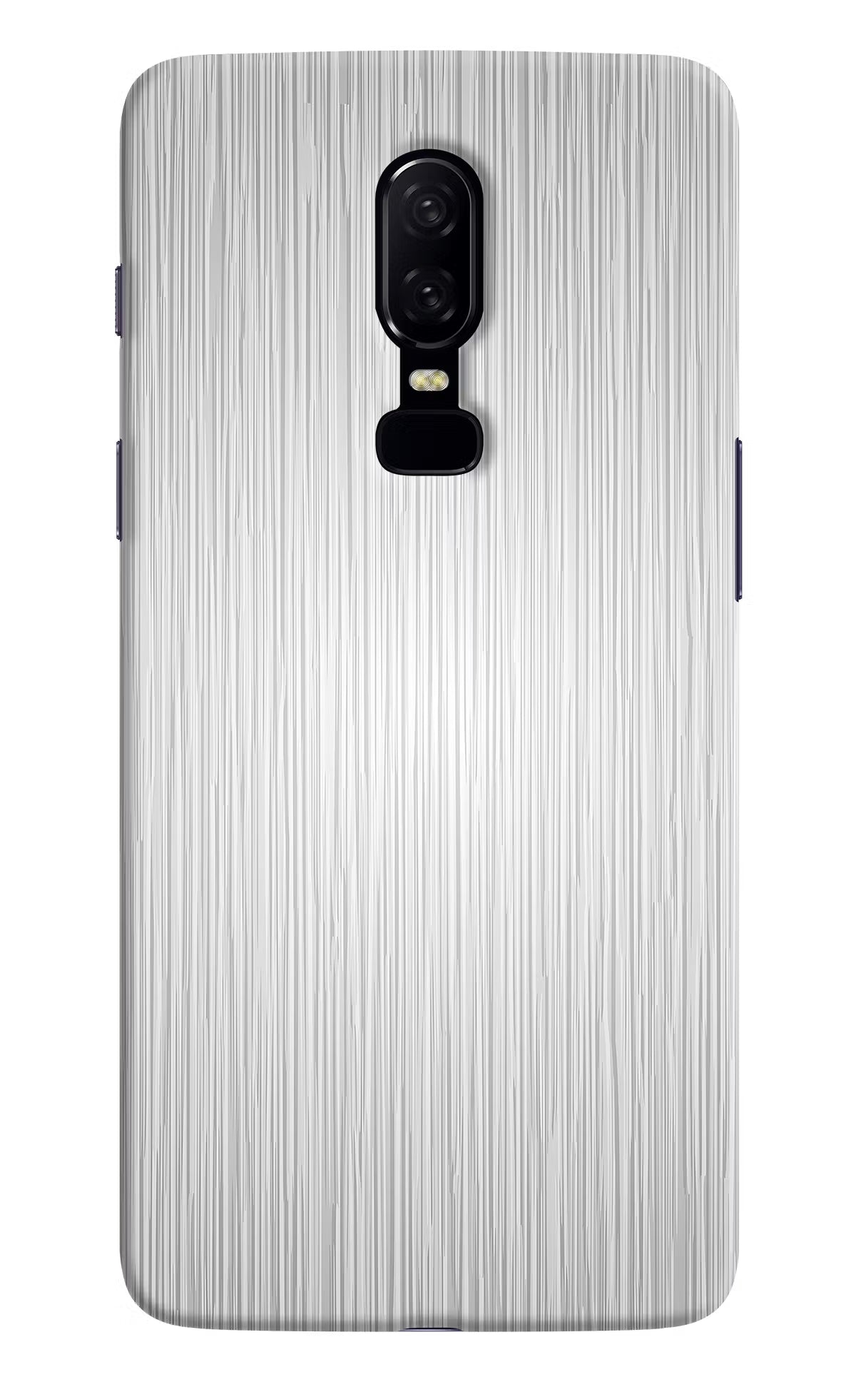 Wooden Grey Texture Oneplus 6 Hard Case Back Cover by Casekaro