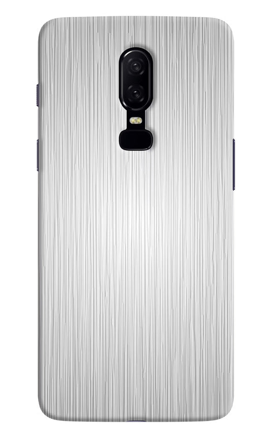 Wooden Grey Texture Oneplus 6 Hard Case Back Cover by Casekaro