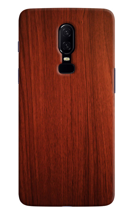 Wooden Plain Pattern Oneplus 6 Hard Case Back Cover by Casekaro