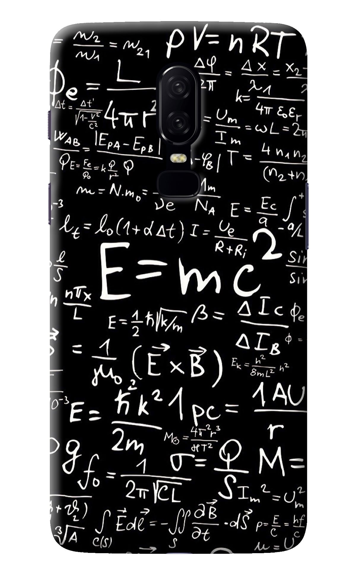 Physics Albert Einstein Formula Oneplus 6 Back Cover