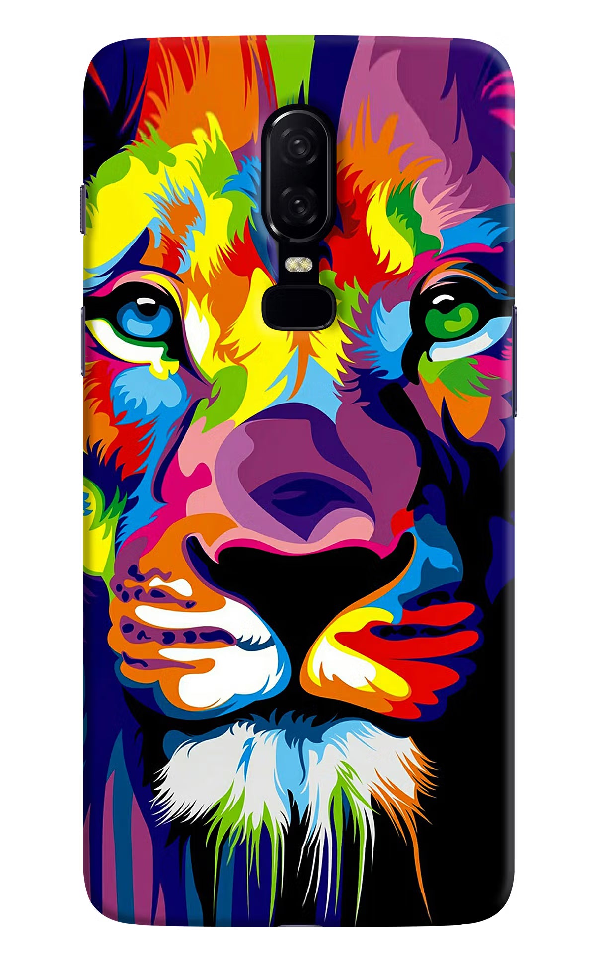 Lion Oneplus 6 Hard Case Back Cover by Casekaro