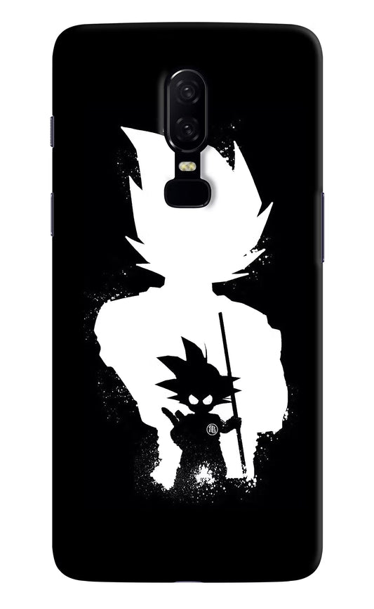 Goku Shadow Oneplus 6 Hard Case Back Cover by Casekaro