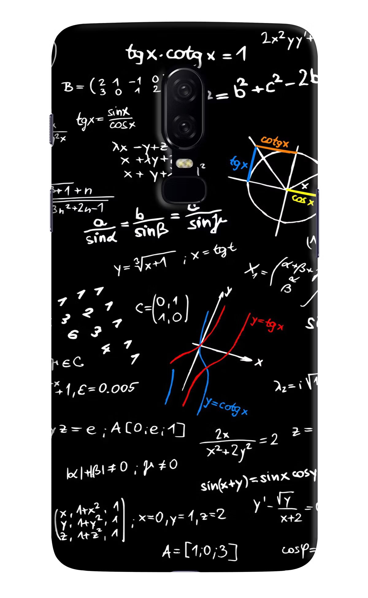 Mathematics Formula Oneplus 6 Hard Case Back Cover by Casekaro