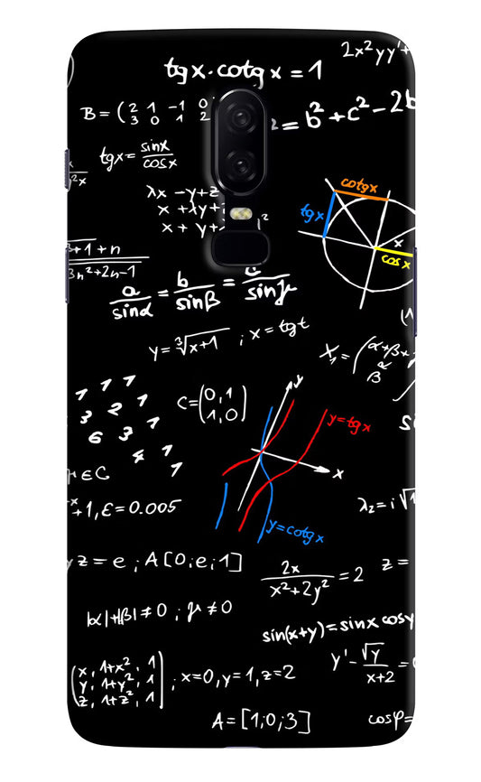 Mathematics Formula Oneplus 6 Hard Case Back Cover by Casekaro