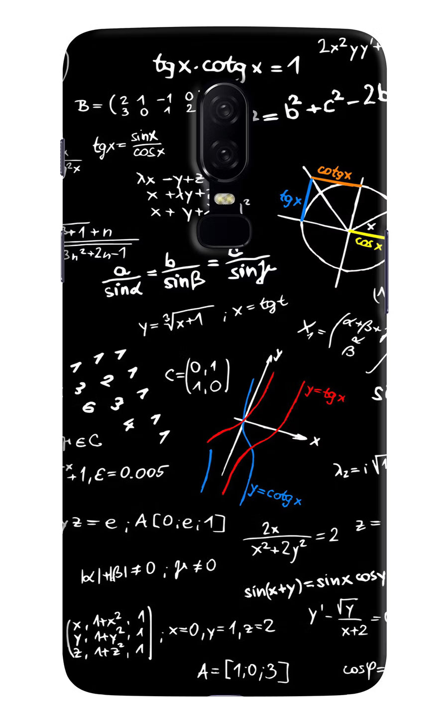 Mathematics Formula Oneplus 6 Back Cover, Hard case