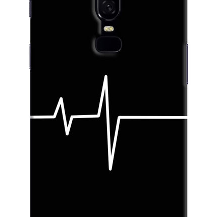 Heart Beats Oneplus 6 Hard Case Back Cover by Casekaro