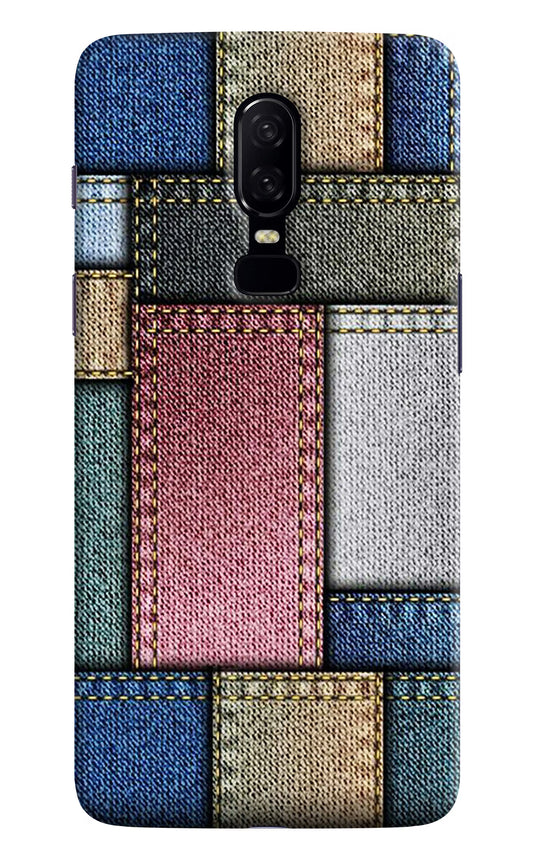 Multicolor Jeans Oneplus 6 Hard Case Back Cover by Casekaro
