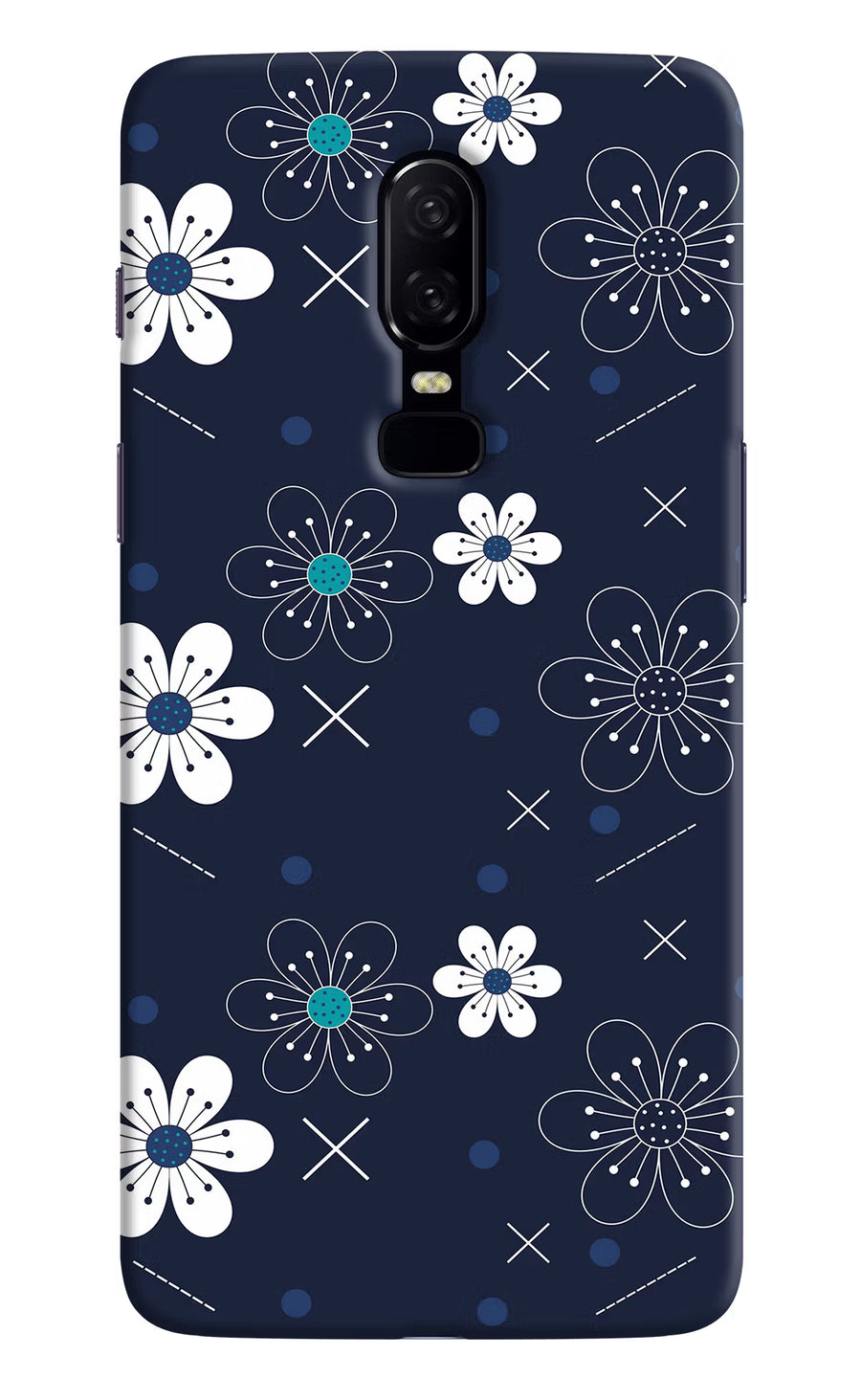 Flowers Oneplus 6 Back Cover, Hard case
