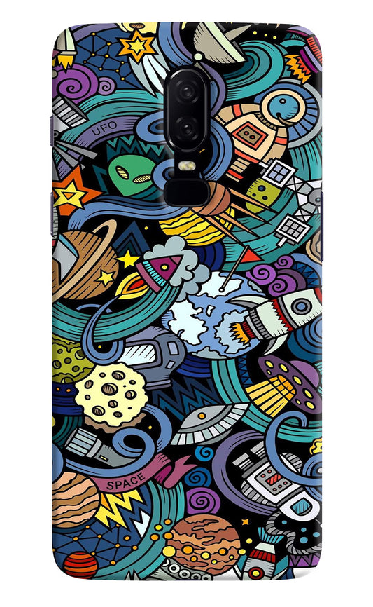 Space Abstract Oneplus 6 Hard Case Back Cover by Casekaro