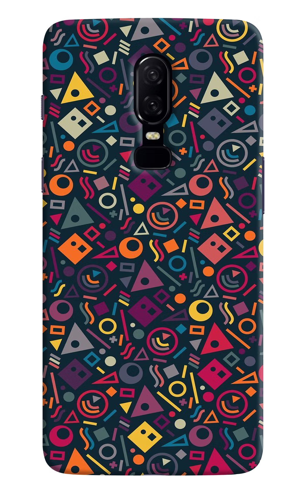 Geometric Abstract Oneplus 6 Hard Case Back Cover by Casekaro