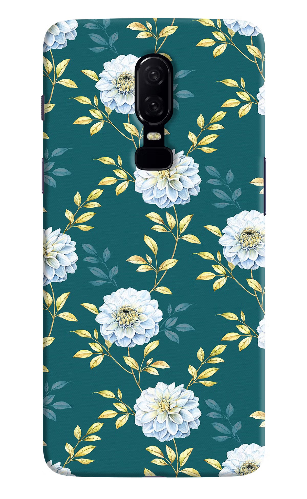 Flowers Oneplus 6 Hard Case Back Cover by Casekaro