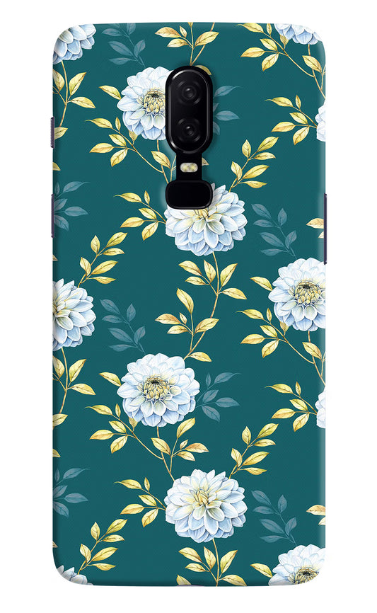 Flowers Oneplus 6 Hard Case Back Cover by Casekaro