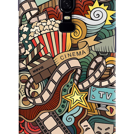 Cinema Abstract Oneplus 6 Hard Case Back Cover by Casekaro