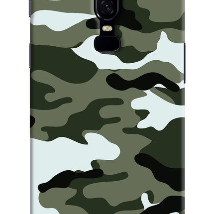 Camouflage Oneplus 6 Hard Case Back Cover by Casekaro