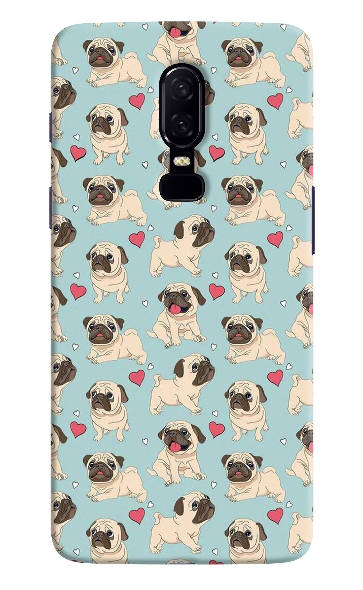 Pug Dog Oneplus 6 Hard Case Back Cover by Casekaro