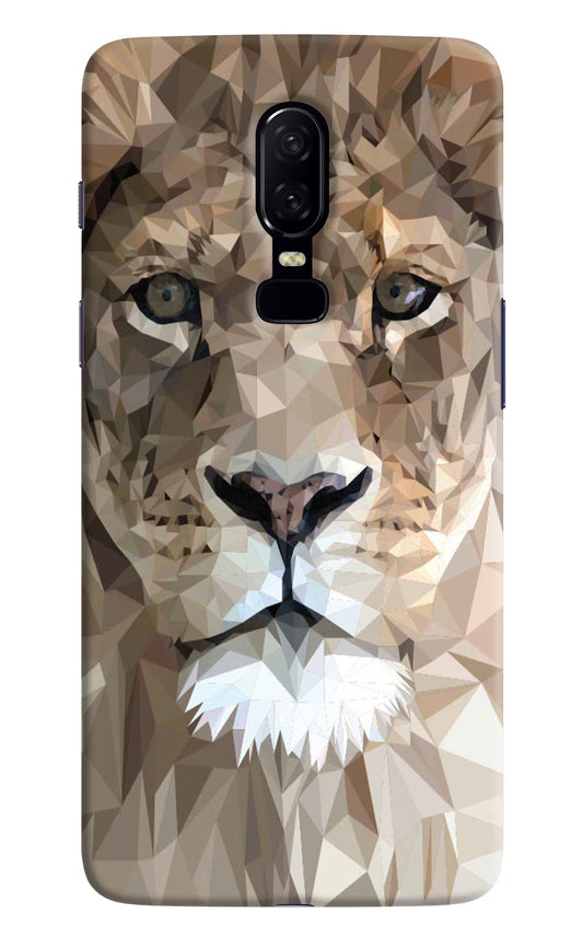 Lion Art Oneplus 6 Hard Case Back Cover by Casekaro