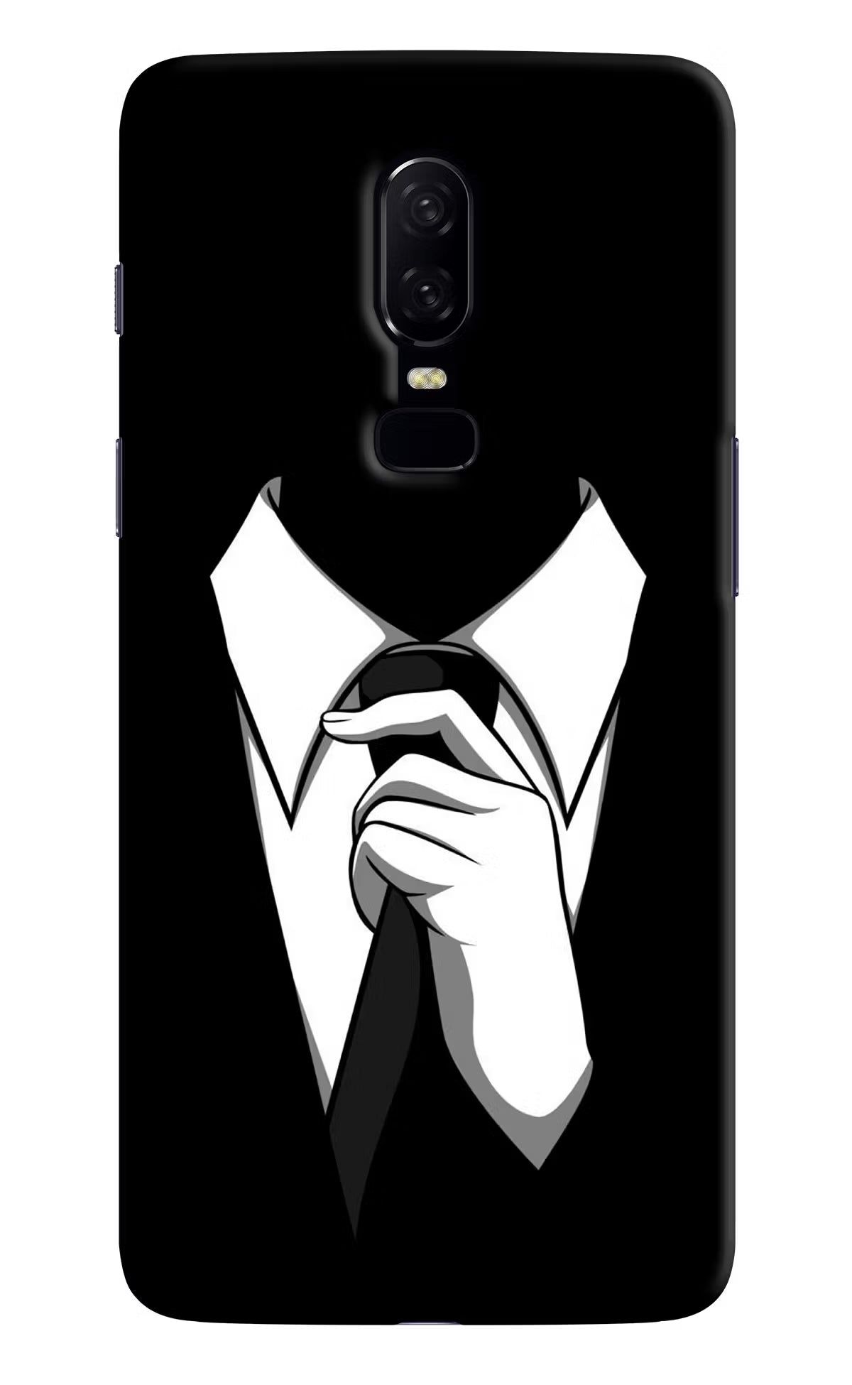 Black Tie Oneplus 6 Hard Case Back Cover by Casekaro