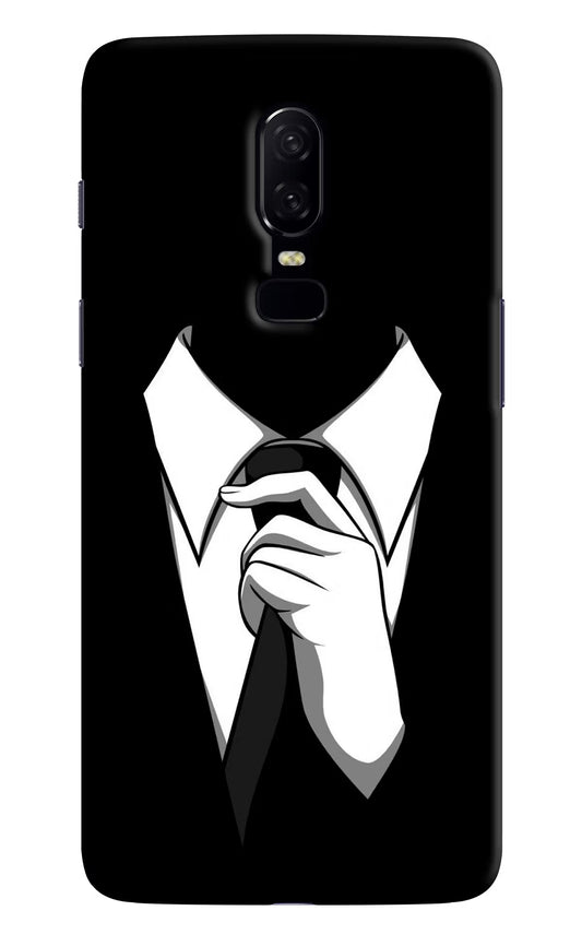 Black Tie Oneplus 6 Hard Case Back Cover by Casekaro