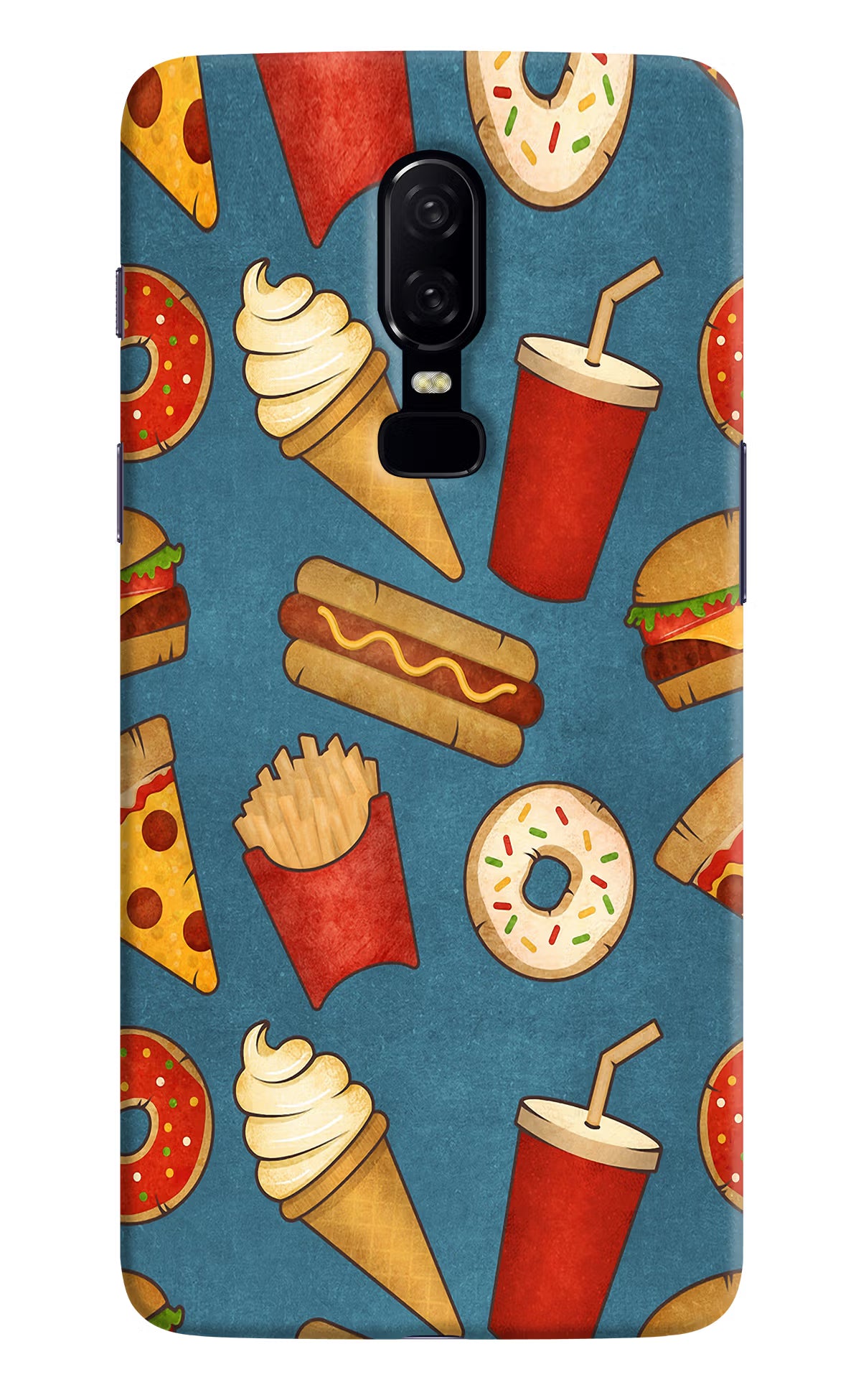 Foodie Oneplus 6 Hard Case Back Cover by Casekaro