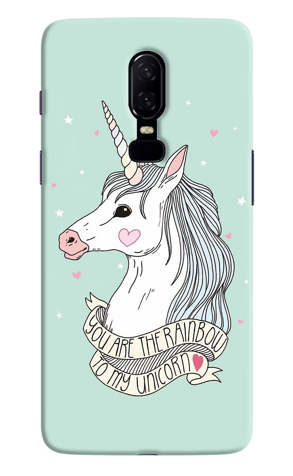 Unicorn Wallpaper Oneplus 6 Hard Case Back Cover by Casekaro