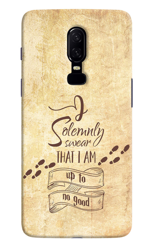 I Solemnly swear that i up to no good Oneplus 6 Hard Case Back Cover by Casekaro