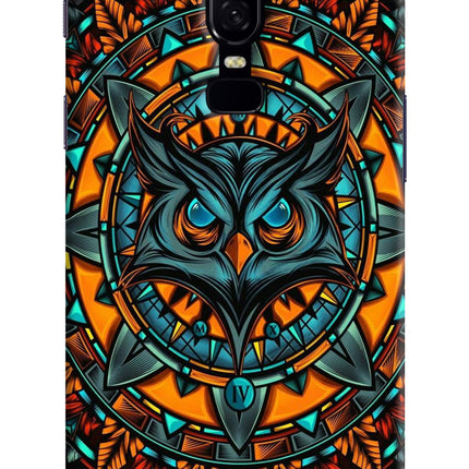 Angry Owl Art Oneplus 6 Hard Case Back Cover by Casekaro