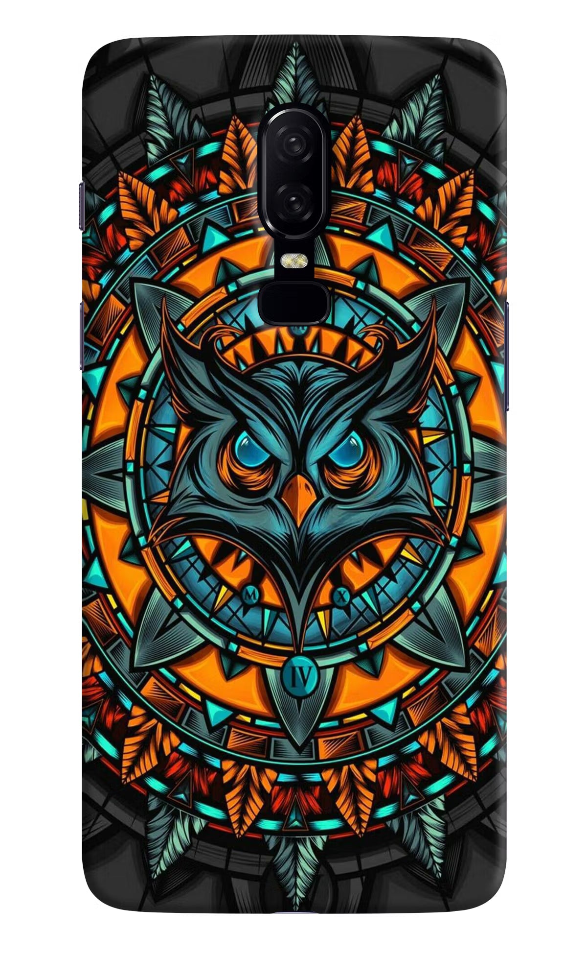 Angry Owl Art Oneplus 6 Hard Case Back Cover by Casekaro