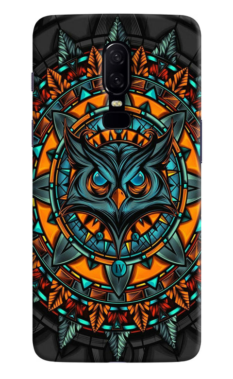 Angry Owl Art Oneplus 6 Back Cover