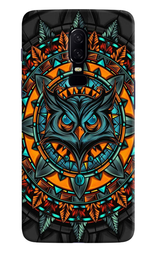 Angry Owl Art Oneplus 6 Hard Case Back Cover by Casekaro