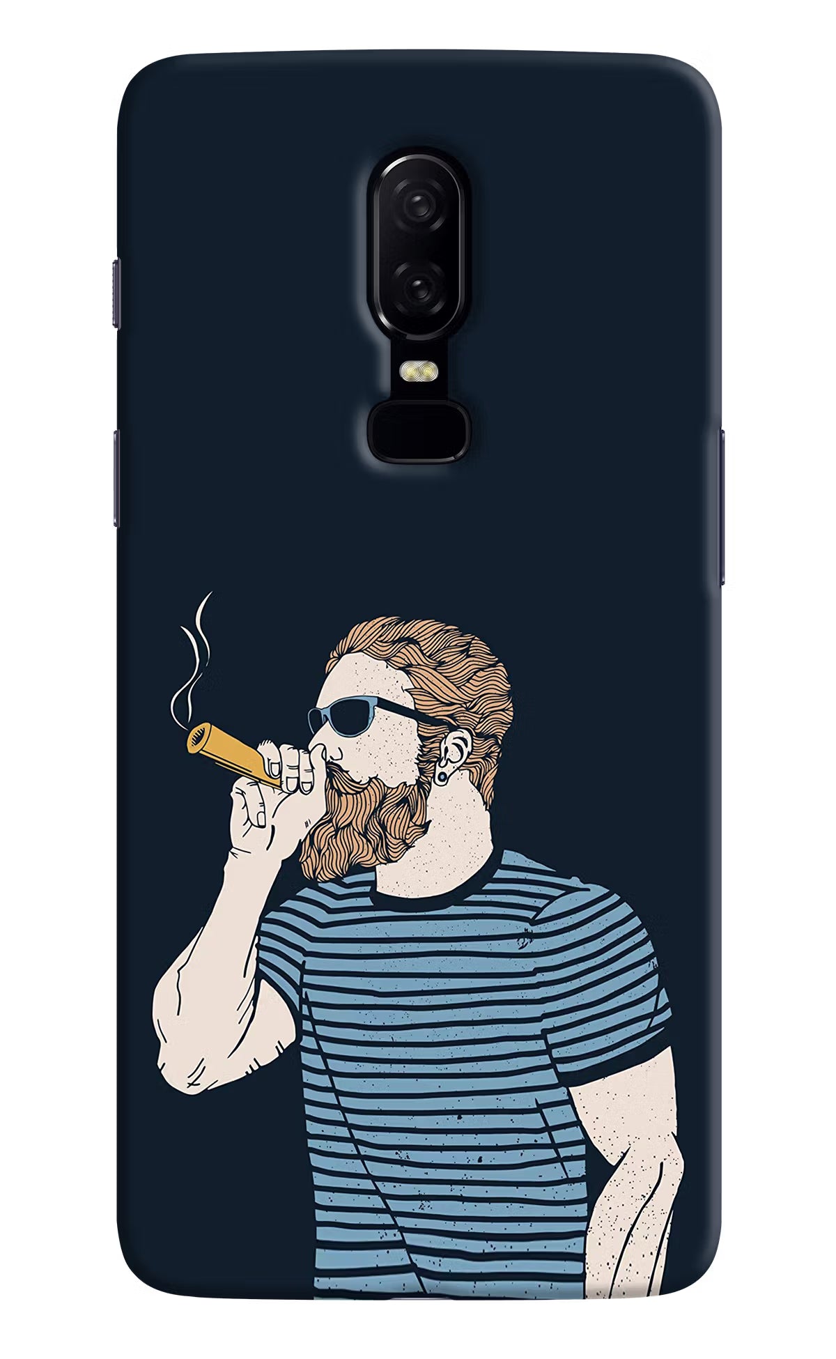 Smoking Oneplus 6 Hard Case Back Cover by Casekaro