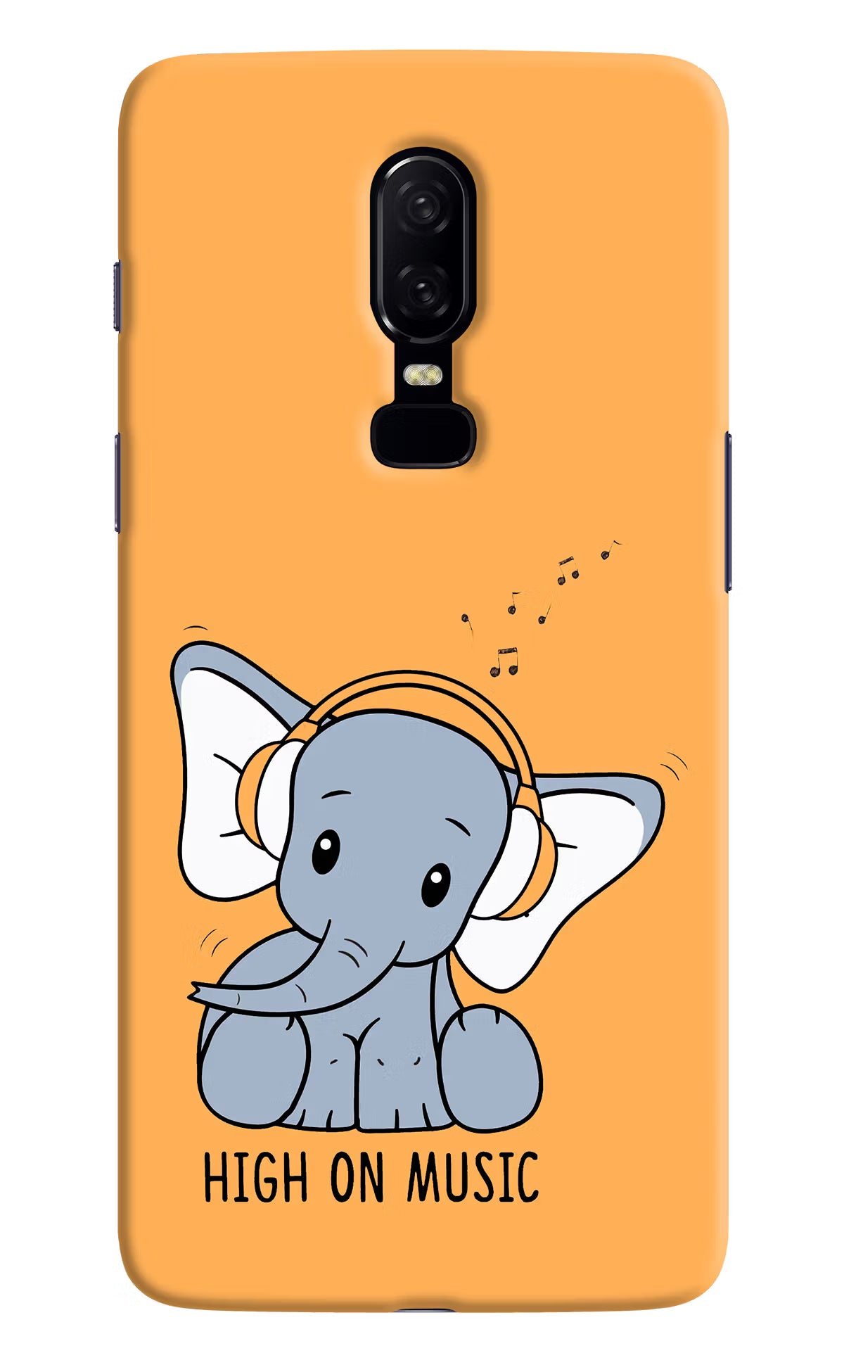 High On Music Oneplus 6 Hard Case Back Cover by Casekaro