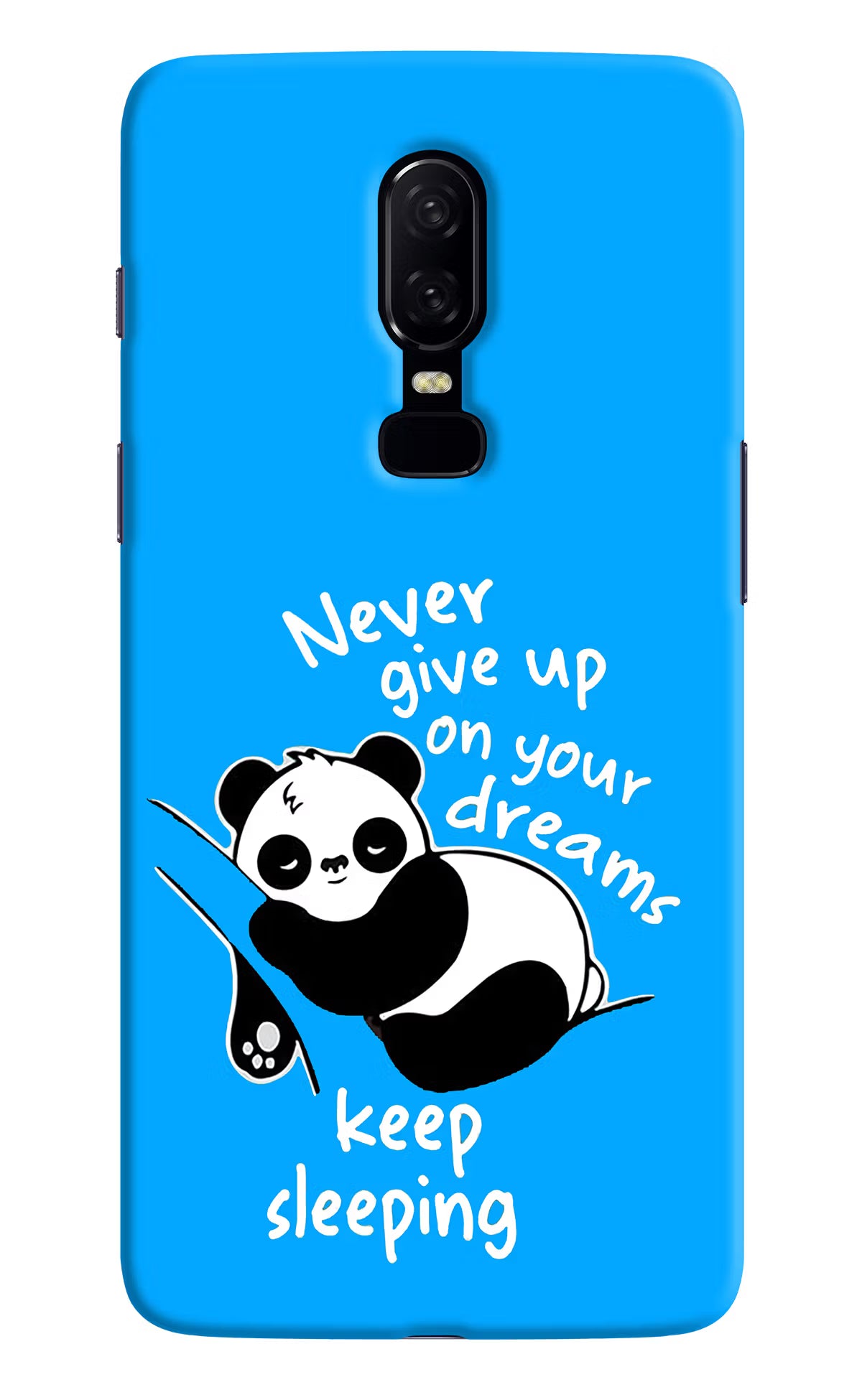 Keep Sleeping Oneplus 6 Hard Case Back Cover by Casekaro