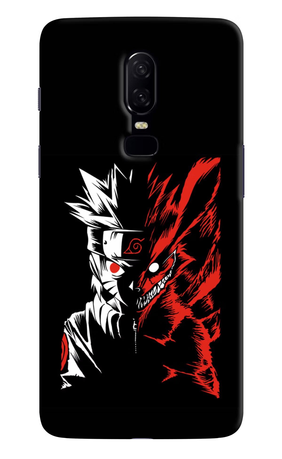 Naruto Two Face Oneplus 6 Hard Case Back Cover by Casekaro