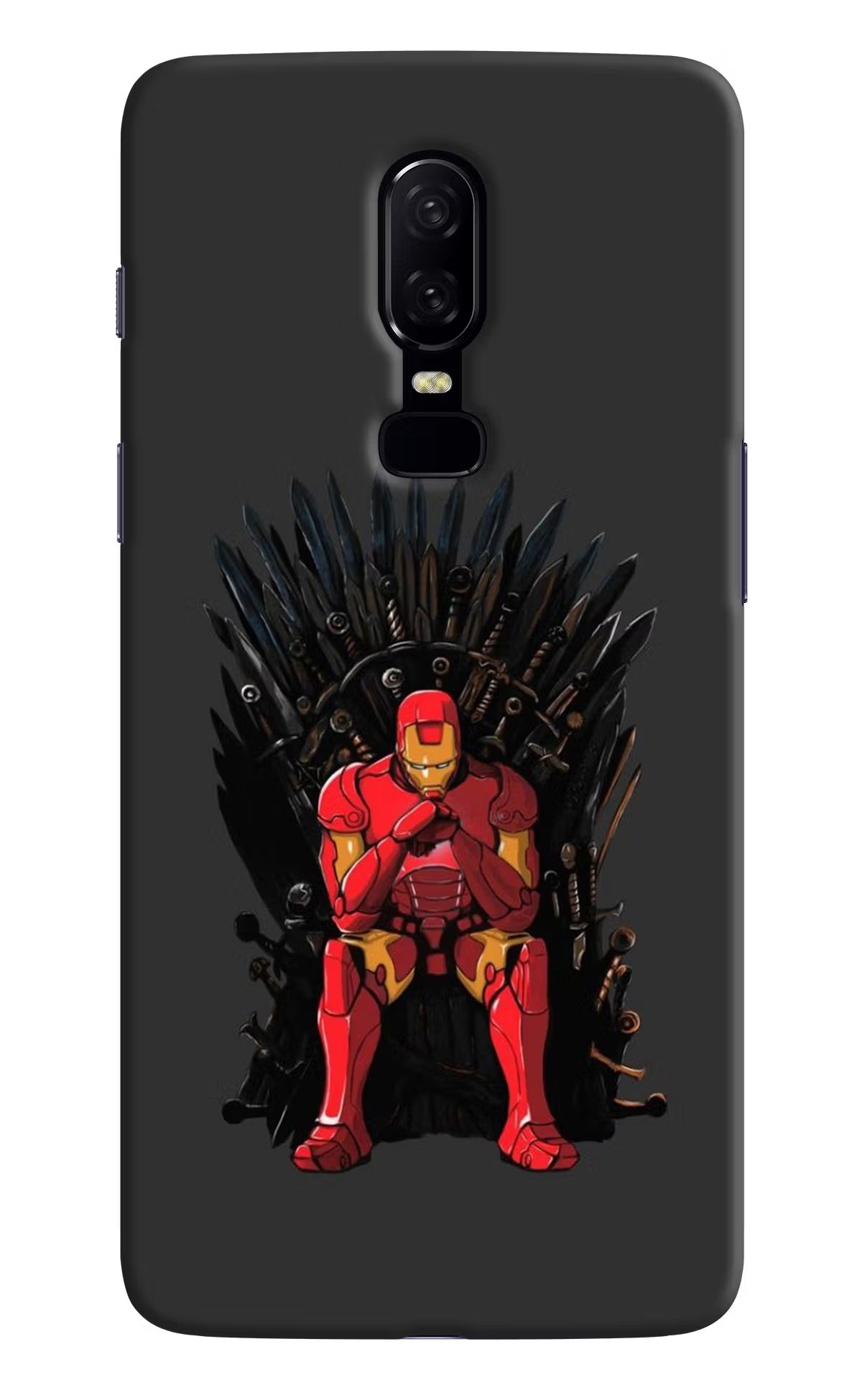 Ironman Throne Oneplus 6 Hard Case Back Cover by Casekaro