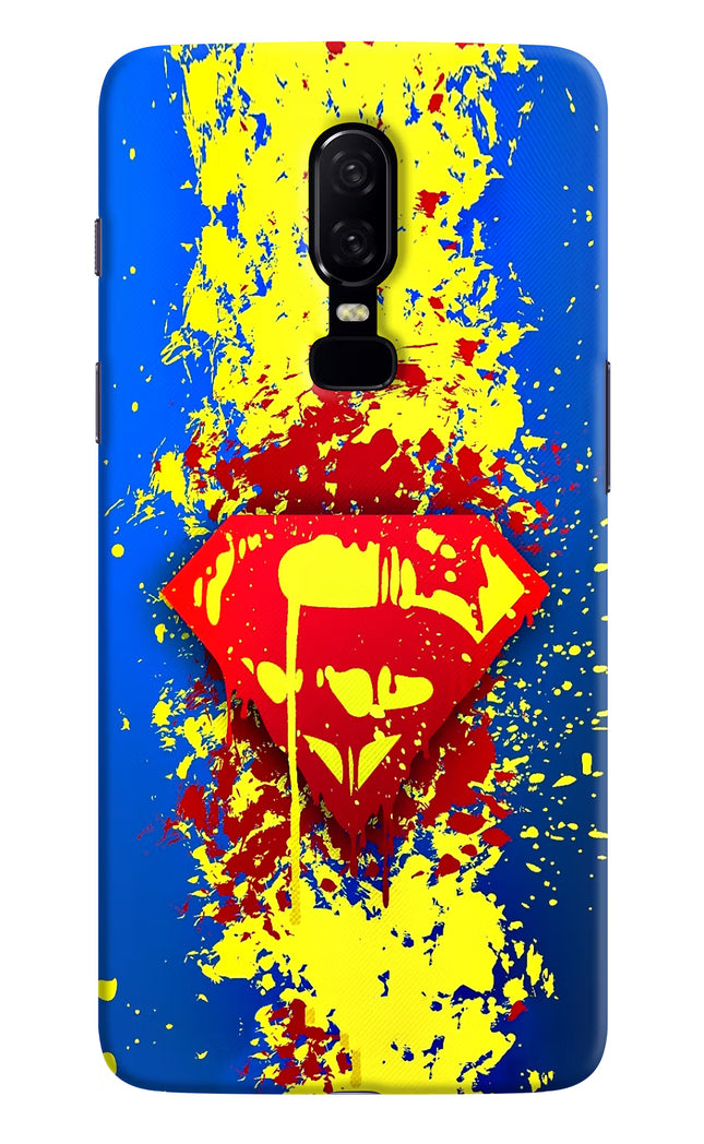 Superman logo Oneplus 6 Hard Case Back Cover by Casekaro