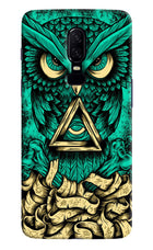Green Owl Oneplus 6 Hard Case Back Cover by Casekaro