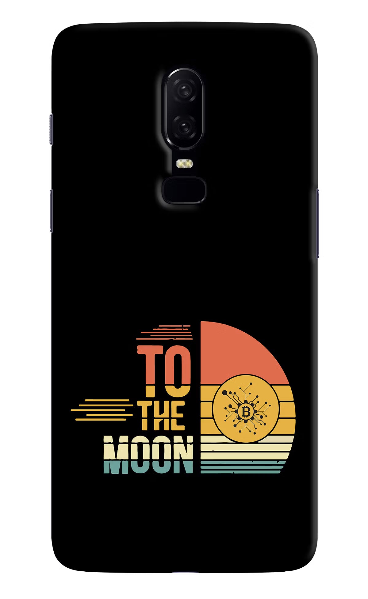 To the Moon Oneplus 6 Hard Case Back Cover by Casekaro