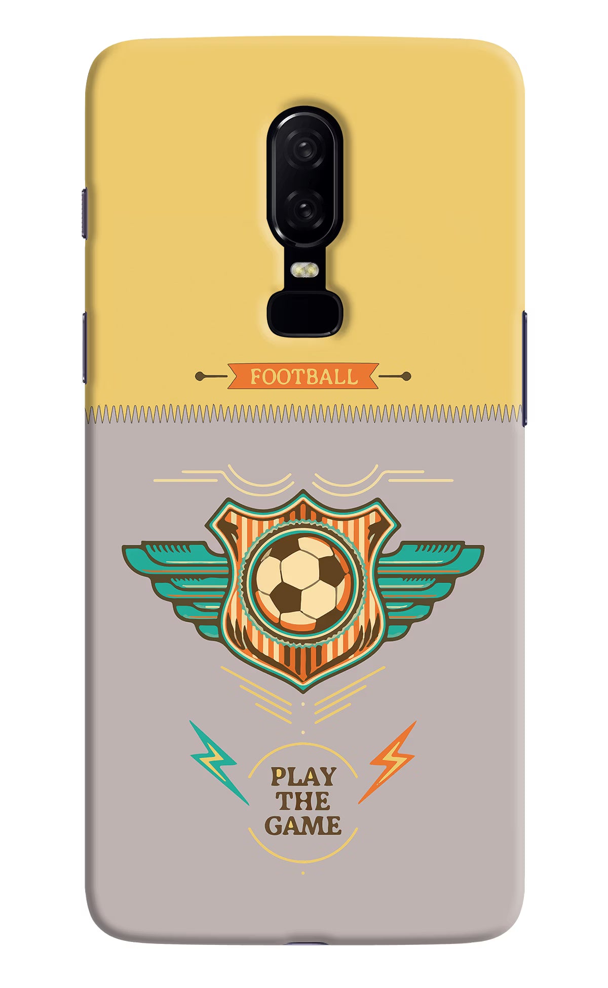 Football Oneplus 6 Hard Case Back Cover by Casekaro
