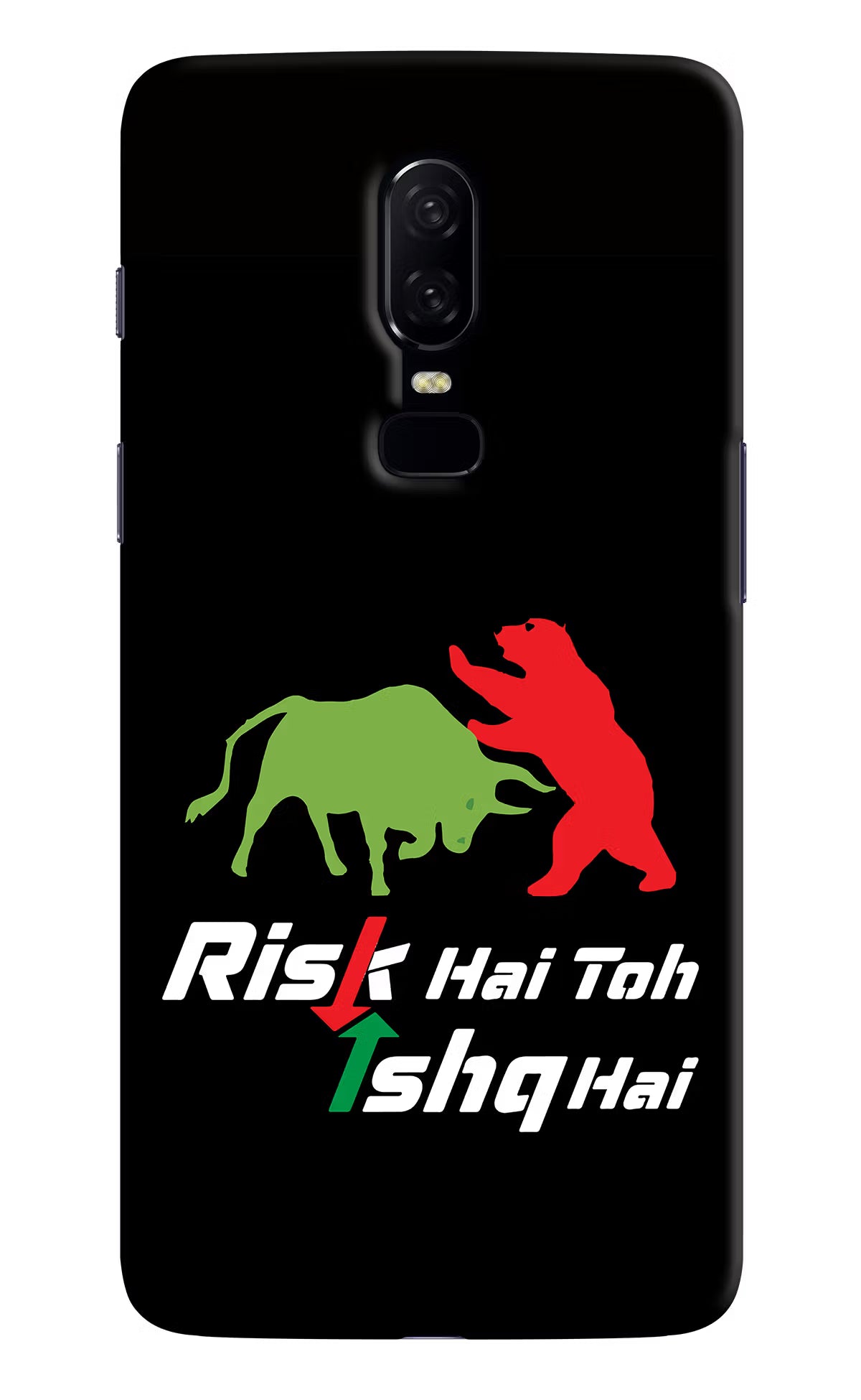 Risk Hai Toh Ishq Hai Oneplus 6 Hard Case Back Cover by Casekaro