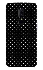 White Dots Oneplus 6 Hard Case Back Cover by Casekaro