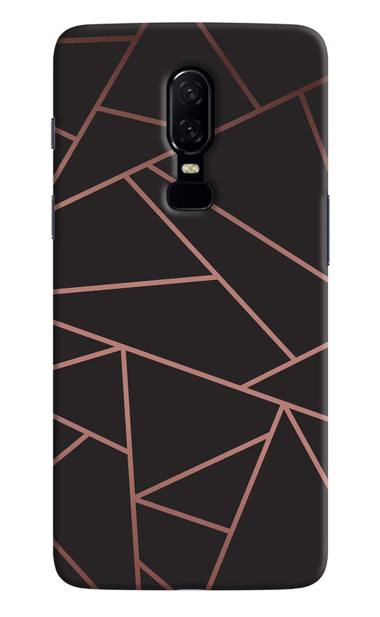 Geometric Pattern Oneplus 6 Hard Case Back Cover by Casekaro