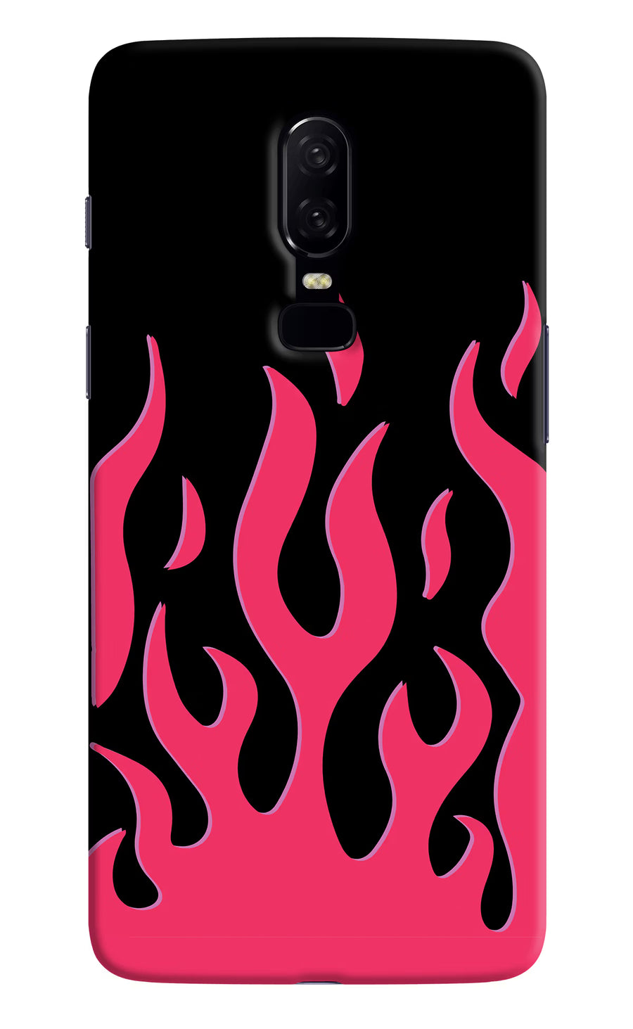 Fire Flames Oneplus 6 Back Cover, Hard case
