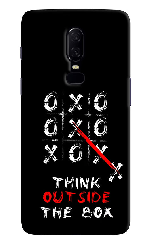 Think out of the BOX Oneplus 6 Hard Case Back Cover by Casekaro
