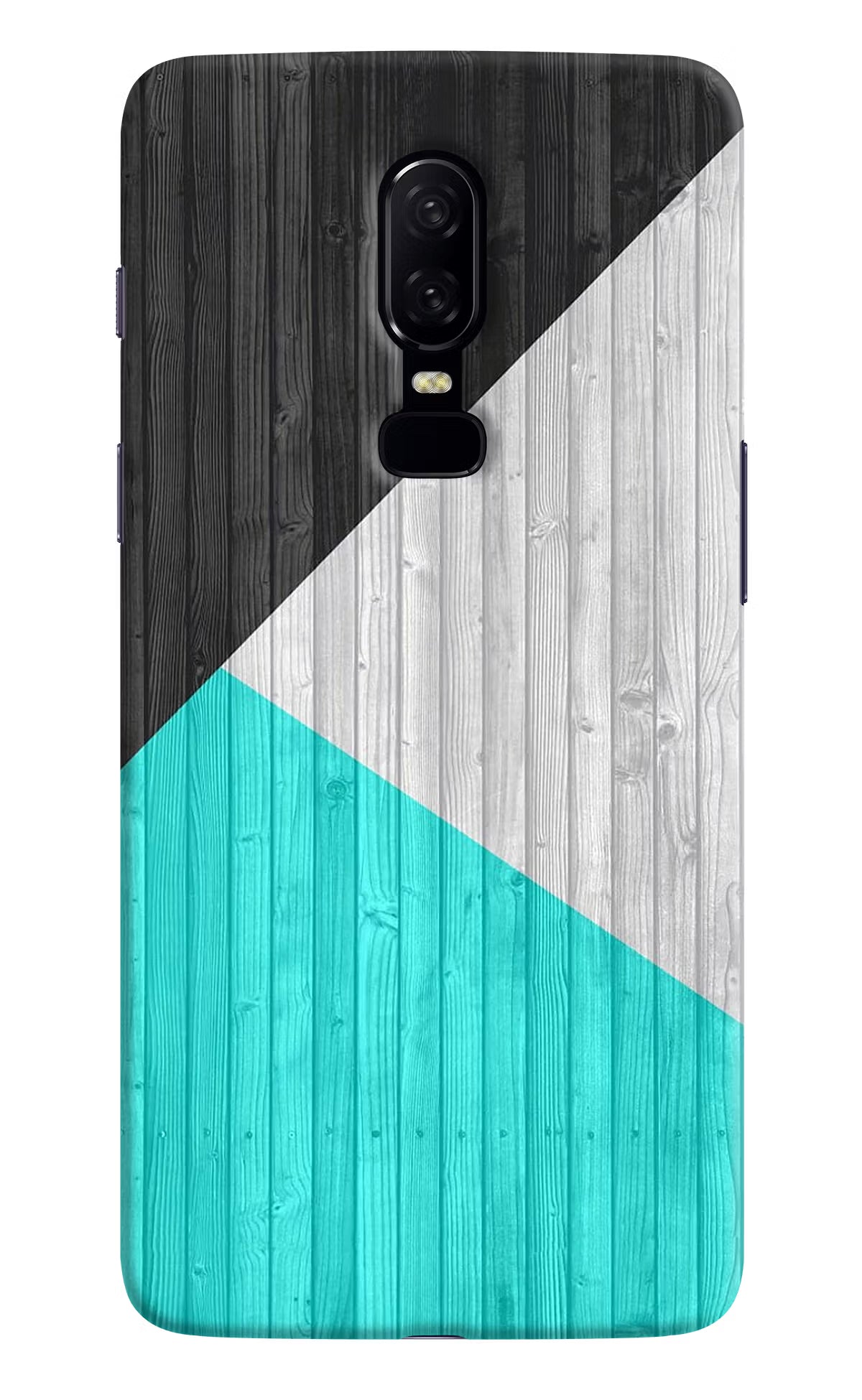 Wooden Abstract Oneplus 6 Hard Case Back Cover by Casekaro