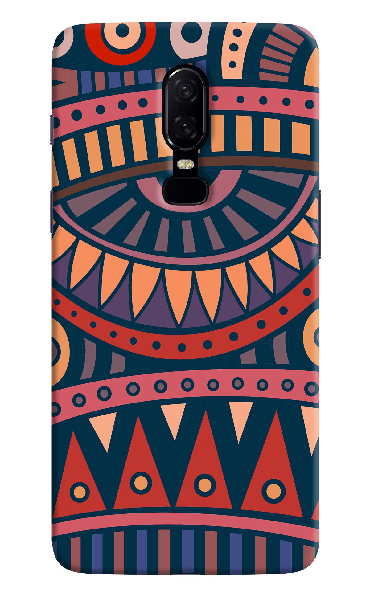 African Culture Design Oneplus 6 Hard Case Back Cover by Casekaro