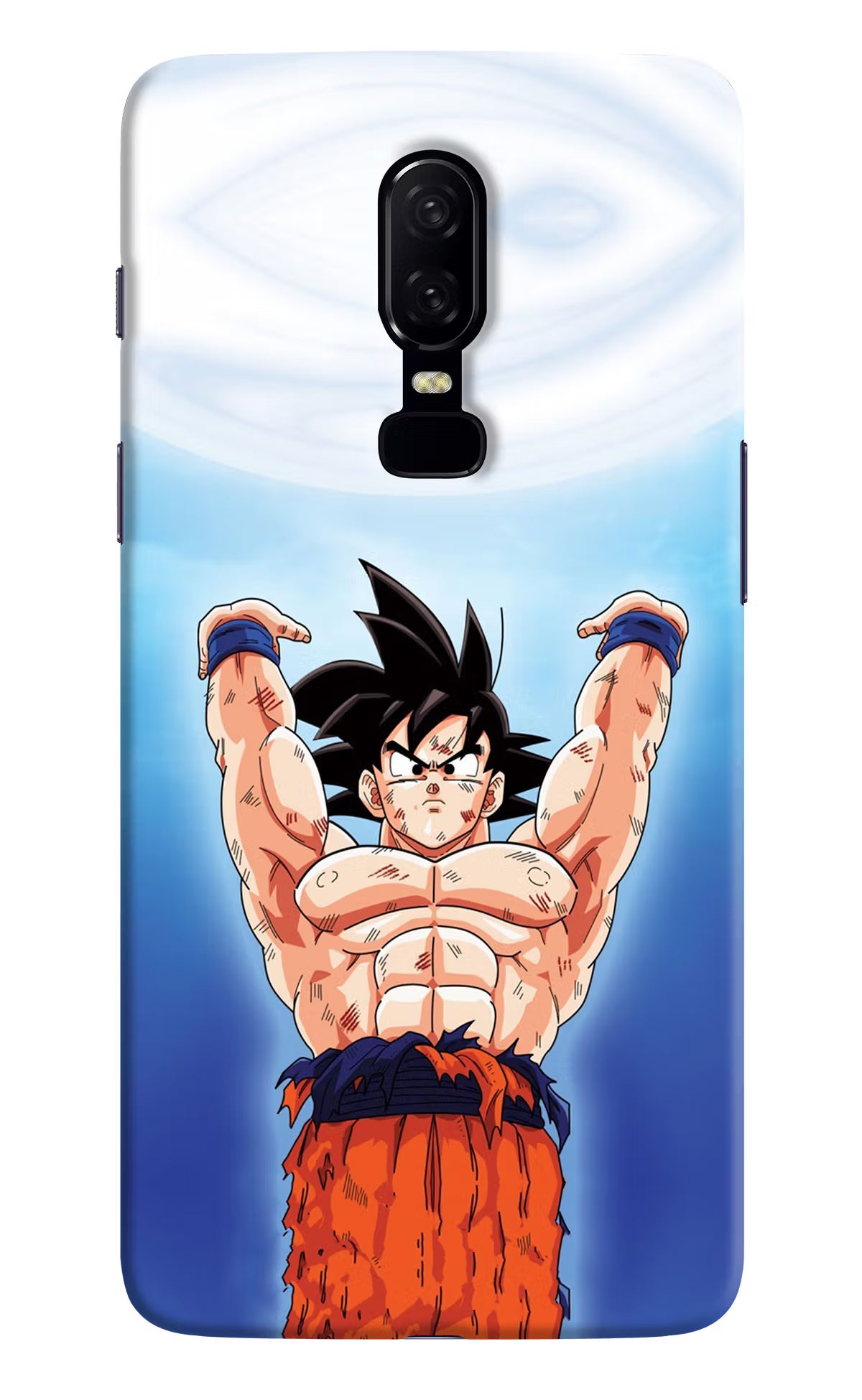 Goku Power Oneplus 6 Hard Case Back Cover by Casekaro