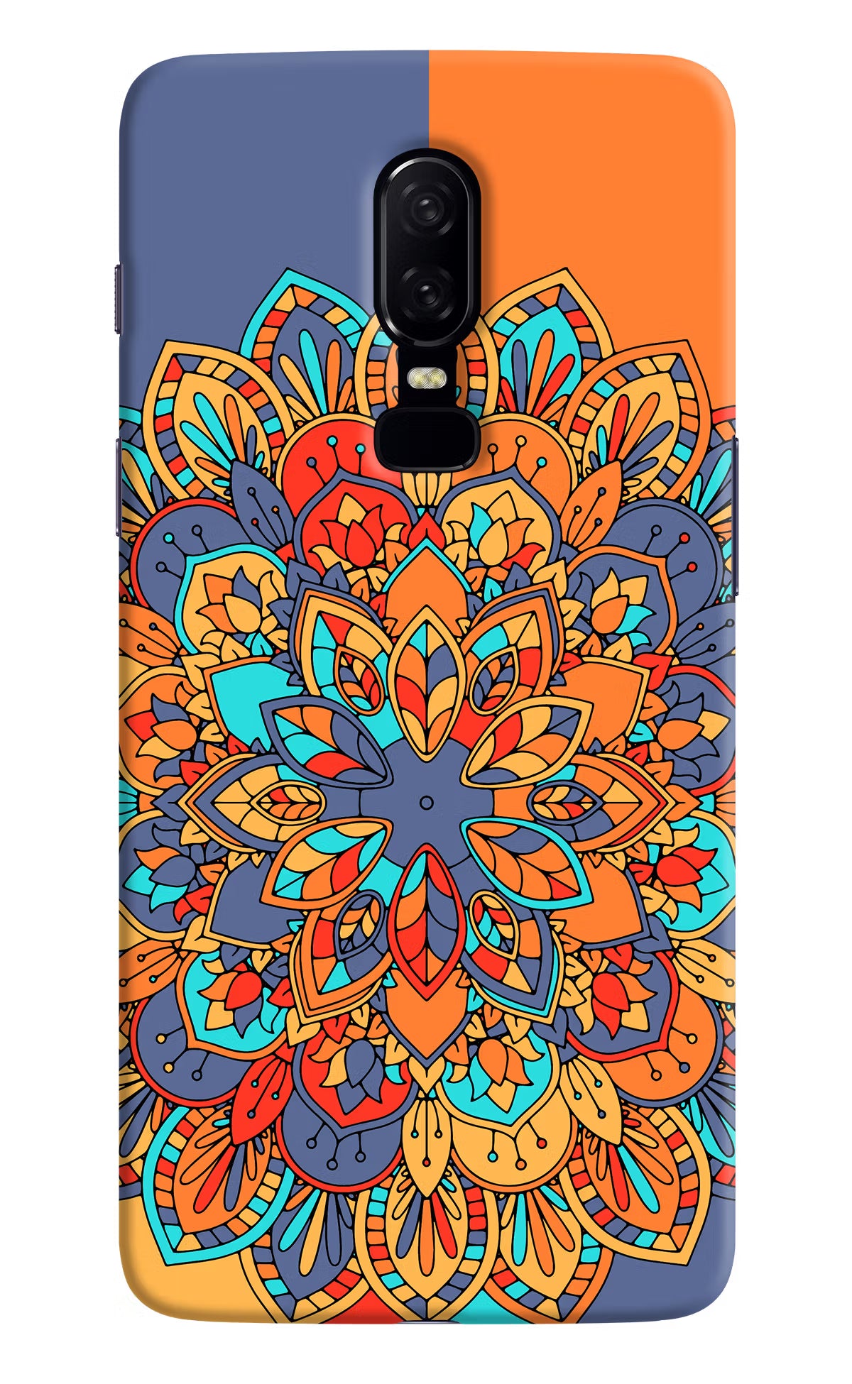 Color Mandala Oneplus 6 Hard Case Back Cover by Casekaro