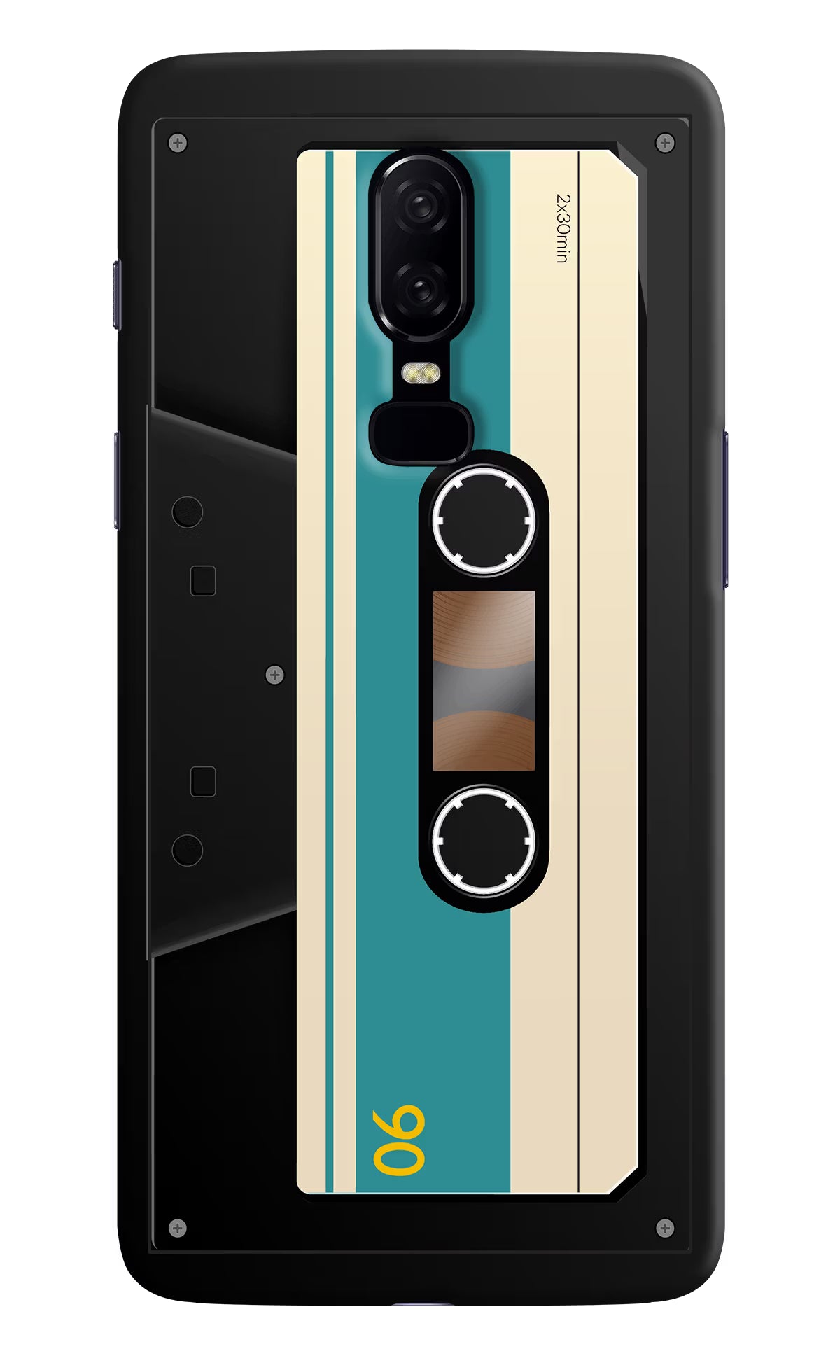 Cassette Oneplus 6 Hard Case Back Cover by Casekaro