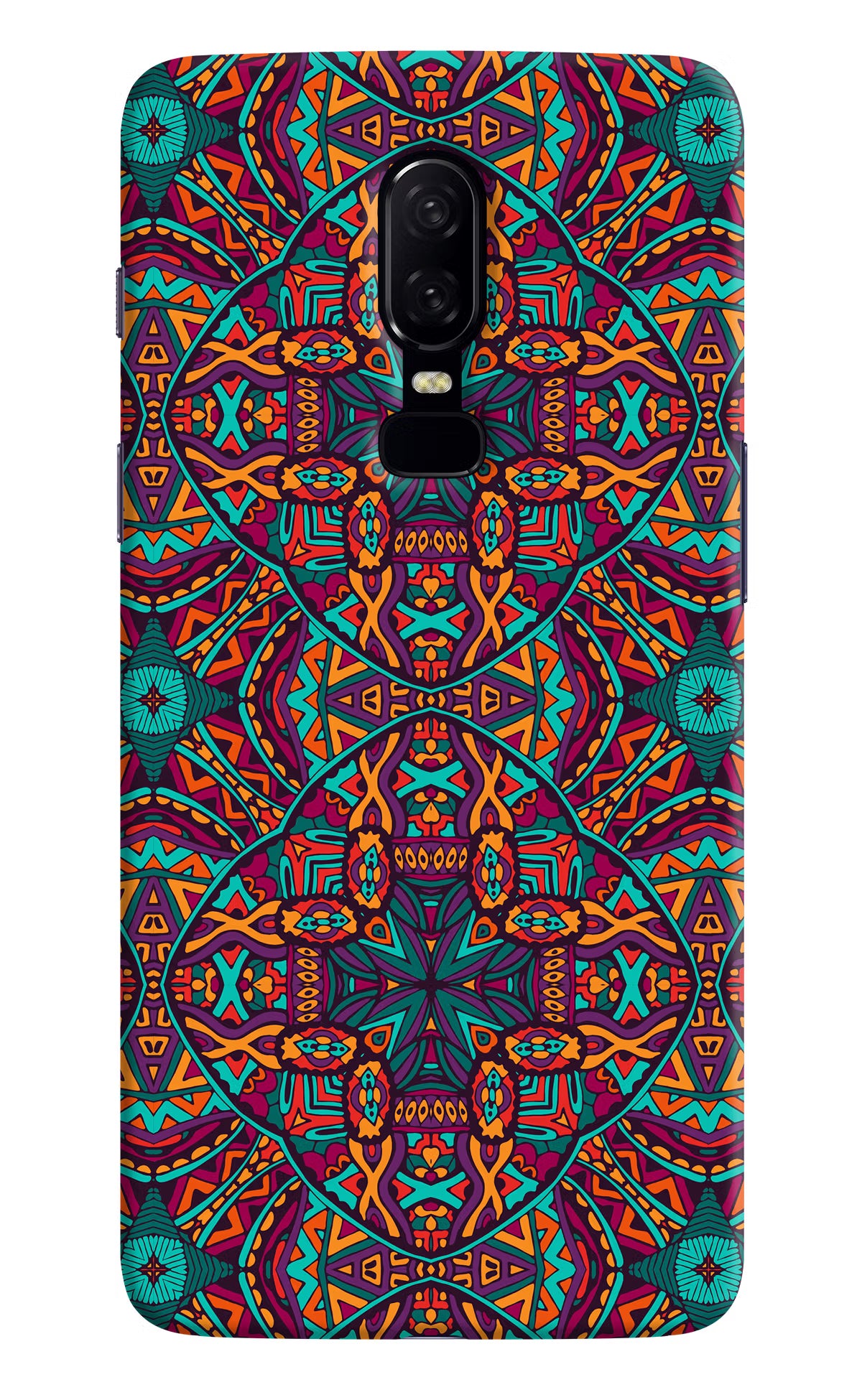Colour Mandala Oneplus 6 Hard Case Back Cover by Casekaro