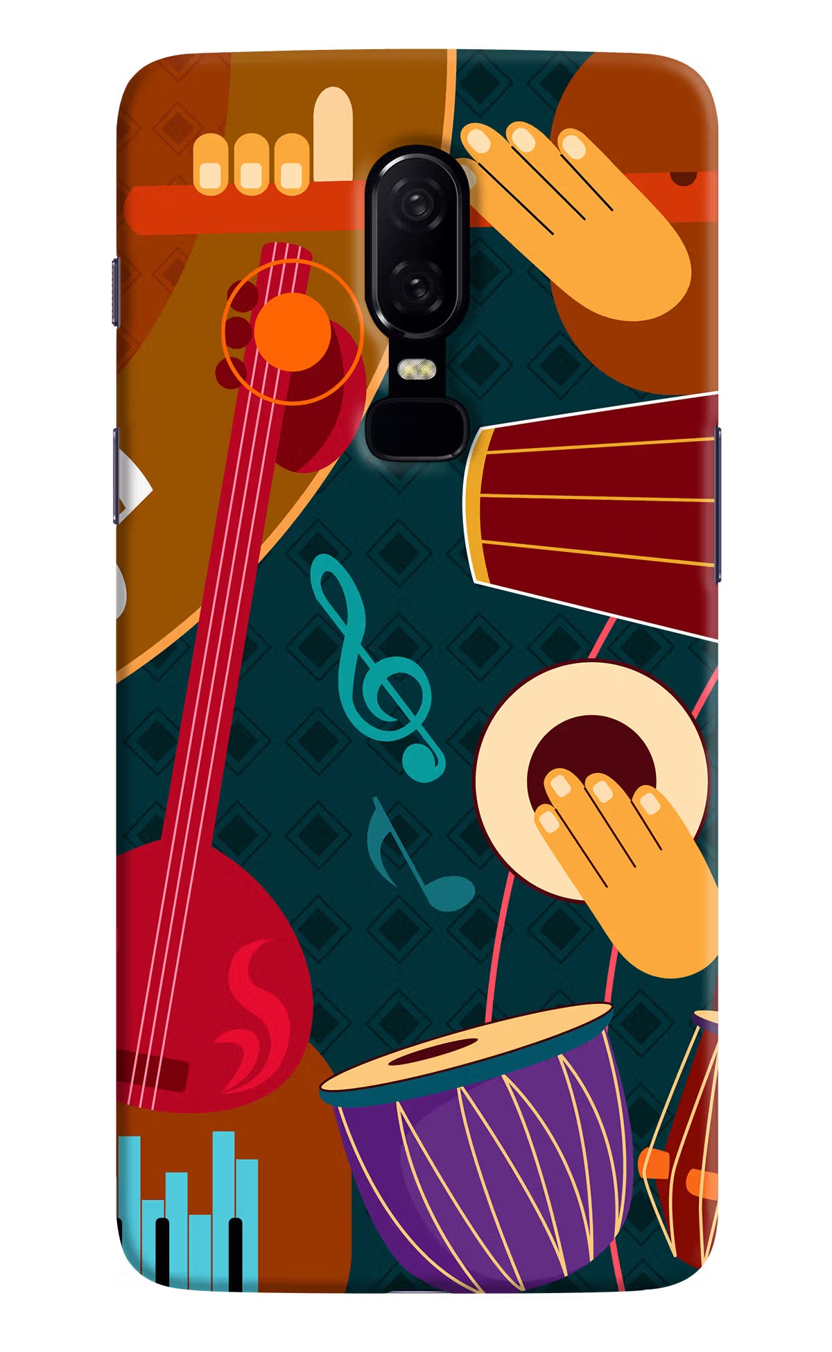 Music Instrument Oneplus 6 Hard Case Back Cover by Casekaro